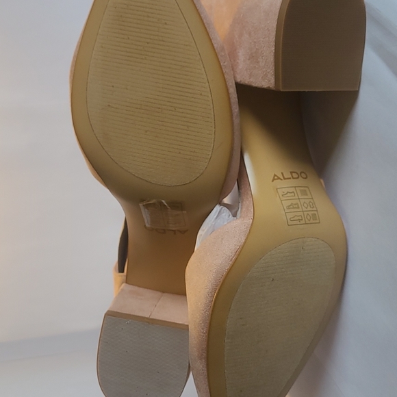 Aldo Women's Brookshear Block Heel Pump Dress Shoes, Light Pink, Size 9 - Picture 7 of 10